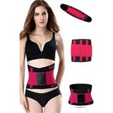 Mena Rise Hot Belt Termal Sauna Kemer Unisex Terletme Korsesi (Pembe-Siyah) ( Lisinya )