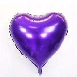 Mena Rise Kalp Balon Folyo Mor 45 cm 18 Inç - Lisinya