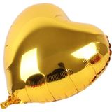 Mena Rise Kalp Balon Folyo Sarı 45 cm 18 Inç - Lisinya