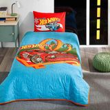 Mena Rise Lisanslı Pamuk- Hot Wheels Yatak Örtüsü Seti Çok Renkli Tek Kişilik - 0 - Siyah