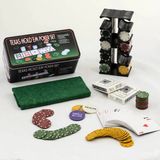 Mena Rise Poker Oyunu 200 Chip ve 2 Adet Iskambil Kağıt Setine Sahip Poker Oyunu ALK2540 - Lisinya