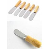 Mena Rise Tereyağı Bıçağı - Mini Spatula Ahşap Saplı 6 Adet