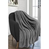 Mena Rise Tv Battaniye 100X170 Cm-Füme - Siyah - 100 x 170 cm