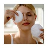 Mena Rise Yeniden Kullanılabilir Organik Makyaj Temizleyici Pedler - El Yapımı Yıkanabilir Pamuklu Yuvarlak Toner Pedleri Yüz Temizleme Pedleri 2'li Paket Için Hediye 7 cm (S)