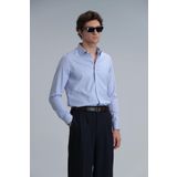 Menar Erkek Basic Gömlek Comfort Fit Mavi XS
