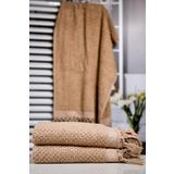 Menderes Home Cotton Collection Bukle Banyo Havlusu Peşkir Bej
