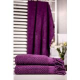 Menderes Home Cotton Collection Bukle Banyo Havlusu Peşkir Mor