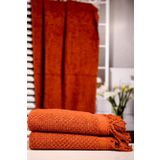Menderes Home Cotton Collection Bukle Banyo Havlusu Peşkir Turuncu