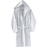 Menderes Home Cotton Collection Bukle Bukle Kapşonlu Bornoz Düz Byz - XL - Beyaz