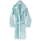Menderes Home Cotton Collection Bukle Bukle Kapşonlu Bornoz Düz Mint - XL