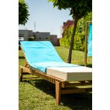 Menderes Home Cotton Collection Bukle Plaj Havlusu Çark Turkuaz