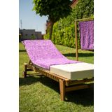 Menderes Home Cotton Collection Bukle Plaj Havlusu Saçaklı Mor