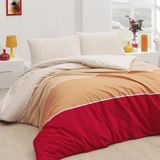 Menderes Home Cotton Collection Ranforce Battal Ebat Nevresim Takımı Iva Kırmızı - 220 x 240 cm