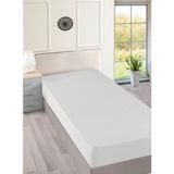 Menderes Home Cotton Collection Ranforce Tek Kişilik Çarşaf Düzboya Beyaz - Renkli