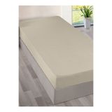 Menderes Home Cotton Collection Ranforce Tek Kişilik Çarşaf Düzboya Krem
