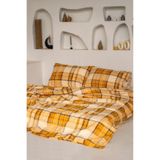 Menderes Home Kışlık Pazen Çift Kişilik Nevresim Takımı Yellow Beige