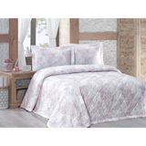 Menderes Home La Notte Saten Çift Kişilik Yatak Örtüsü Takımı Gloria - 240 x 240 cm - Çok Renkli
