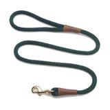 Mendota Pet Çıtçıtlı Tasma - İngiliz Tarzı Örgülü Köpek Kurşun, ABD'de Üretilmiştir - Avcı Yeşili, 3/8" x 6ft - Küçük/Orta Irklar için