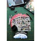MENEJER Cute Animals Sticker Pack 430+ Ad Çıkartma, Tatlı Hayvanlar Çıkartma Seti , Sticker, Shitpost Sticker, Funny, Komik, Meme, Bullet Journal, Ajanda, Bullet,