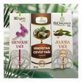 menekşe + hindistan + jojoba yağı