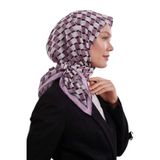 Menekşe Küp Desen Soft Eşarp