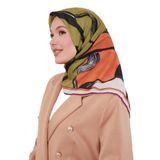 Menekşe Soyut Desen Soft Eşarp