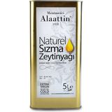 Menemenci Alaattin Naturel Sızma Zeytinyağı Soğuk Sıkım 5 lt Teneke