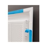 MENFEZSAN 60 X60 Plastik Menfez Banyo Wc Havalandırma Menfezi Yüzeysel Hareketli Panjur