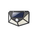 MENFRY 50w Solar Güneş Enerjili Duvar Aplik 100 Ledli Bahçe Aydınlatması Sensörlü Duvar Armatürü 1200 Lümen
