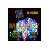 MENFRY Solar Enerjili Neon Rgb Led Dış Mekan Bahçe Teras Balkon Ağaç Aydınlatması Animasyonlu(10 METRE)