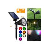 MENFRY Solar Güneş Enerjili Kazıklı Yer Armatürü RGB Ağaç Duvar Bahçe Aydınlatma Işık