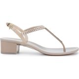 Menghi Kadın Pvc Siyah Parmak Arası Sandalet 774 903E Bn Sndlt Y25 Black - Bej