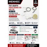 Menhec Otomotiv Fiat Abarth Punto Grande Evo MK3 199 Ön Sol Cam Kriko Teli Tamir Seti 2005-2024 OEM 51723316 Uyumlu