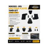 Menhec Otomotiv Mercedes Opel Arka Perde Plastiği Tamir Seti 4 Parça Otomatik Arka Perde Onarım Kiti
