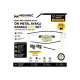 Menhec Otomotiv Volkswagen Golf 4 Bora Ön Sağ Metal Ayaklı Cam Kriko Teli Tamir Seti Kapaklı 97-03