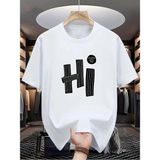 Men's Novel Pattern Design T-Shirts - Beyaz - XL