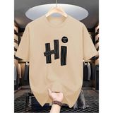 Men's Novel Pattern Design T-Shirts - Beyaz