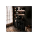 MENSOLA HOME DESIGN 3'LÜ FULL SET KAHVE/BAR KÖŞESİ MASA + SANDALYE + RAF (HER EBATTA YAPILIR)