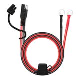MENTBERY SAE Uzatma Kablosu, 2FT 10AWG SAE Pil Konektörü, Halka Terminal Donanımı Aksesuar Kablosu