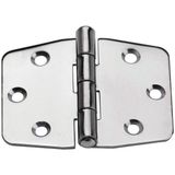 Menteşe, Sağa, Inox 316, L77mm, W40mm, Kalın. 2mm