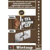 #Menteşeonarım Mutfak Dolabı Kapak Tamir Mobilya Montaj Seti Paslanmaz Çelik Menteşe Onarım Plakası