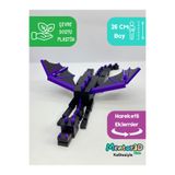 Mentor 3D Store Minecraft Ender Dragon Figürü Ejderha 26 Cm Oyuncak