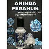Mentoroll Pro 10ML Migren Mentol Taşı Etkili Yoğun Jel Roll-On - Akmaz Formül Saf Kristal Mentol - Beyaz
