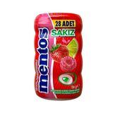 Mentos Kırmızı Meyve Misket Limonlu Draje Sakız 56 g * 6 Adet