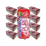 Mentos Pure Fresh Çilek Aromalı Şekersiz Tatlandırıcılı Draje Sakız 30 gr x 12 Adet - 7 gr