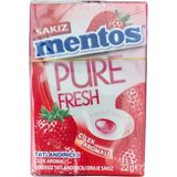 Mentos Pure Fresh Çilekli Draje Sakız 22 gr * 20 Adetli