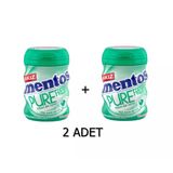 Mentos Pure Fresh Yeşil Nane Aromalı Sakız - Şekersiz(Tatlandırıcılı) 60g (2 ADET)