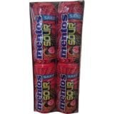 Mentos Sour Çilek Aromalı Şekersiz Ekşi Sakız 30 gr * 12 Adet - 360 gr