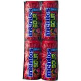 Mentos Sour Çilek Aromalı Şekersiz Tatlandırıcılı Ekşi Draje Sakız 30 gr x 12 Adet - 7 gr