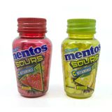 Mentos Sours Şekersiz Tatlandırıcılı C Vitaminli Limon ve Çilek Aromalı Tablet Şekerleme 49gr X 2 Adet